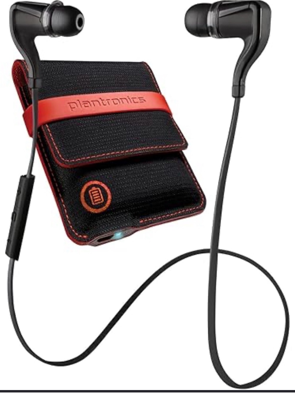 Plantronics BackBeat GO 2 wireless earbuds with a portable charging case, NEW